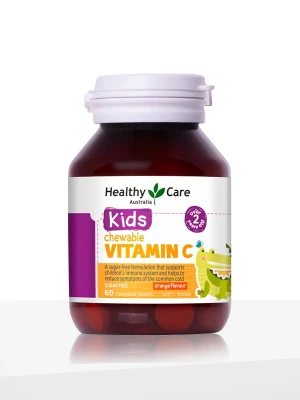 Healthy Care Chewable Kids Vitamin C Orange Flavour 60 Tablets