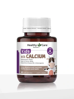 Healthy Care Kids Milk Calcium - 60 Capsules