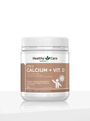 Healthy Care Ultra Calcium + Vitamin D - 150 tablets