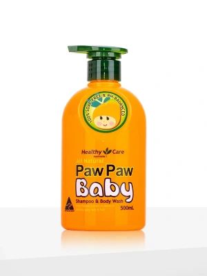 Healthy Care All Natural Paw Paw Baby Shampoo Wash 500ml