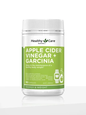 Healthy Care Apple Cider Vinegar + Garcinia 90 Capsules