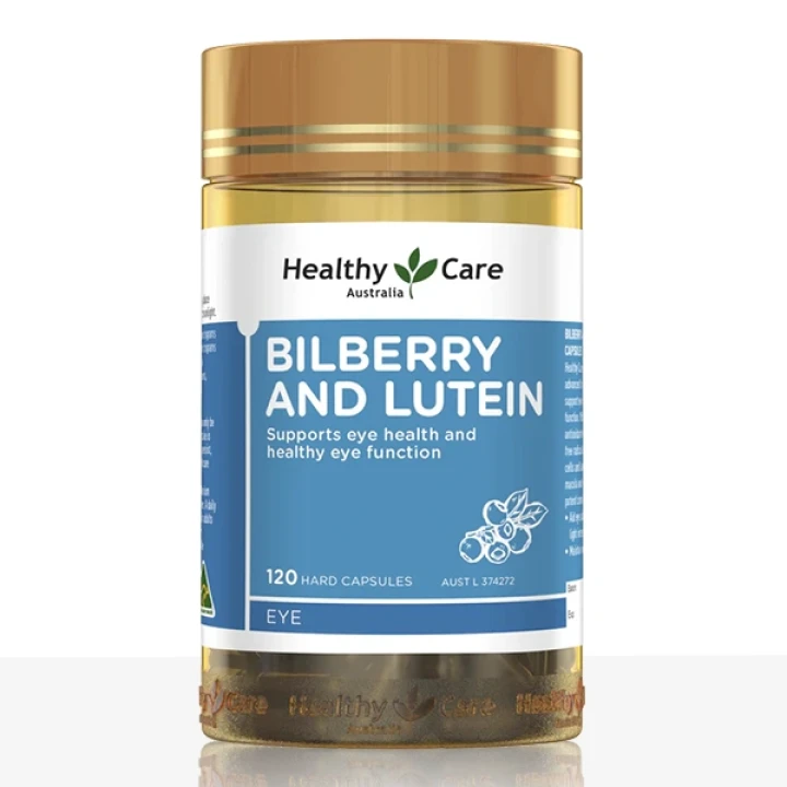 Healthy Care Bilberry and Lutein - 120 Capsules