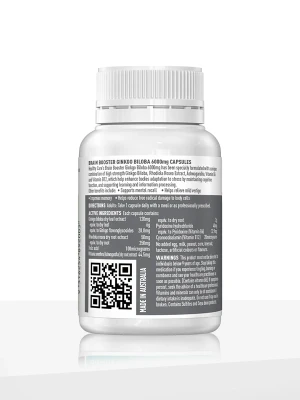 Healthy Care Brain Booster Ginkgo Biloba 6000mg 60 Caps price in bangladesh