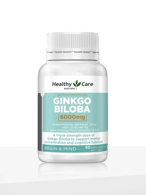 Healthy Care Ginkgo Biloba 6000mg 60 Capsules