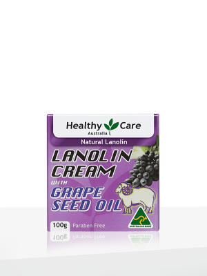 Healthy Care Lanolin Cream with Grape Seed 100g