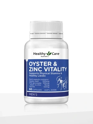 Healthy Care Oyster & Zinc Vitality 60 Capsules